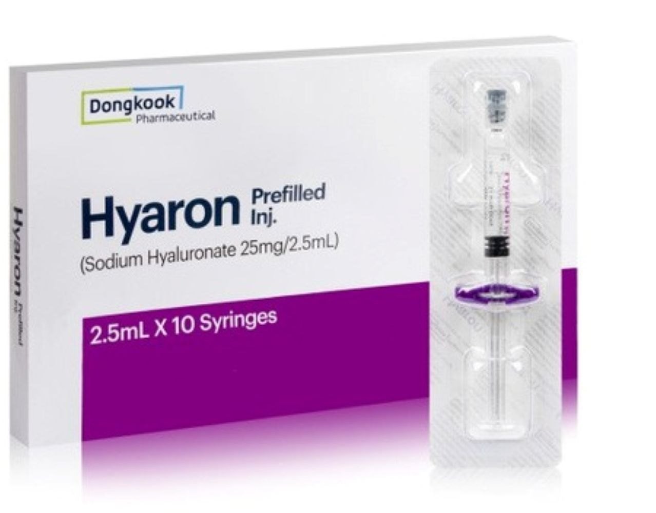 Hyaron x10 Hyaron Prefilled Inj. (Sodium Hyaluronate) – 2.5mL x 10 syringes