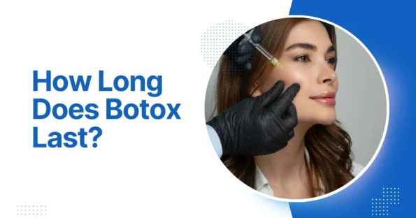 Botox injection in forehead showing wrinkle reduction treatment